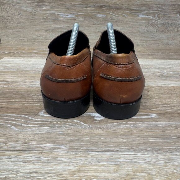 Gordon Rush Brown Leather Penny Loafer Men\'s Size 9.5